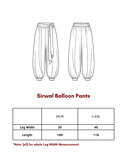 Sirwal Balloon Pants