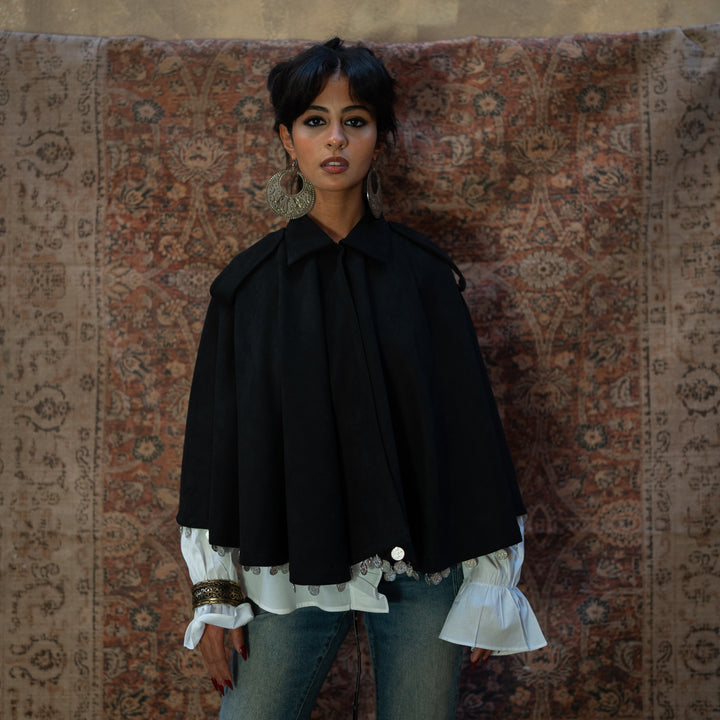 Suede Coins Ghenaya Cape