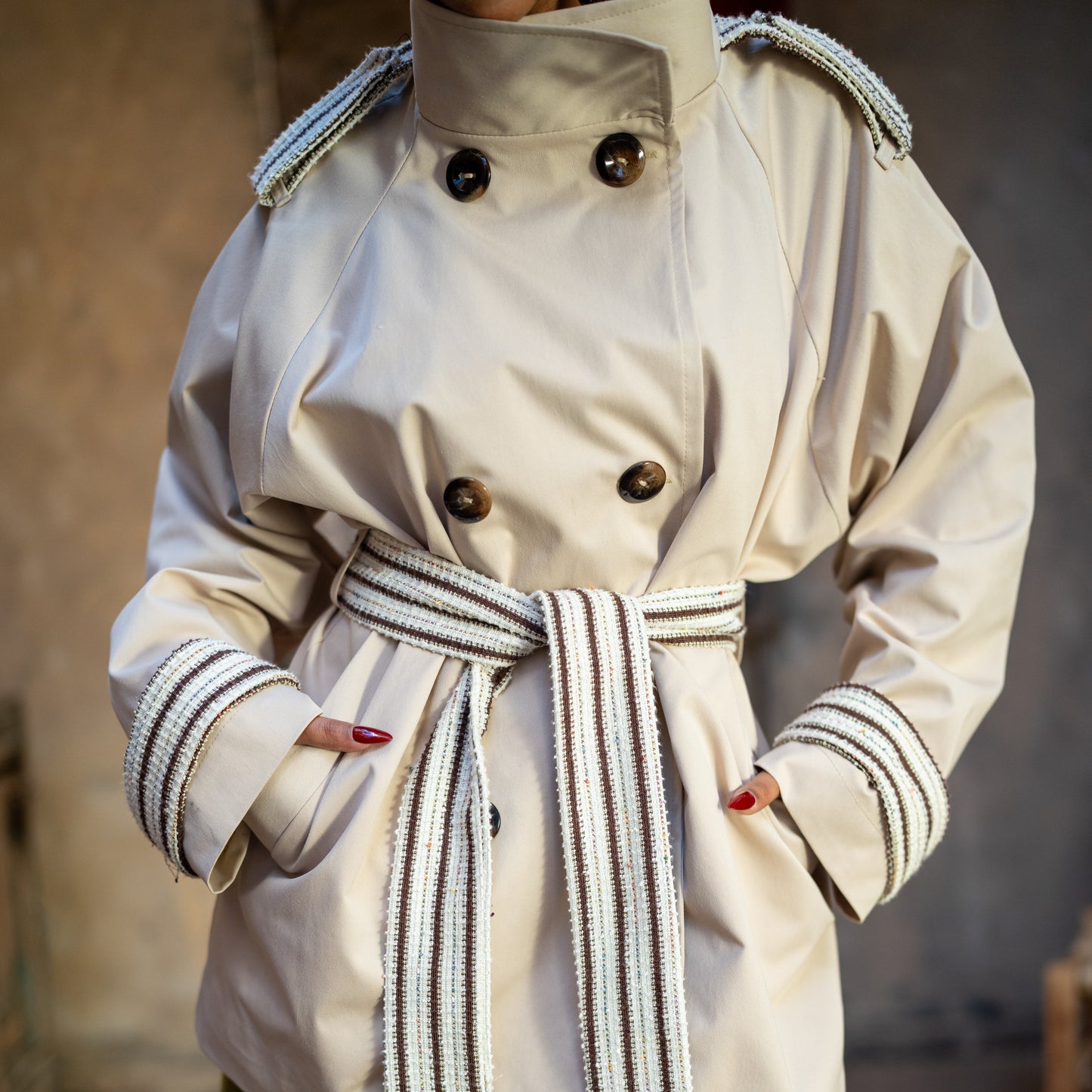 Folk Trench Coat