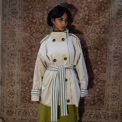 Folk Trench Coat