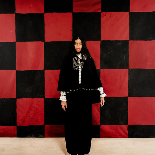 Suede Coins Ghenaya Cape