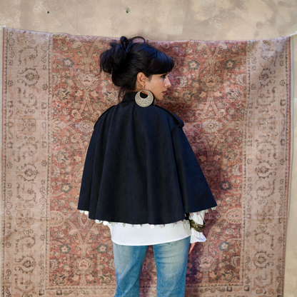 Suede Ghenaya Cape